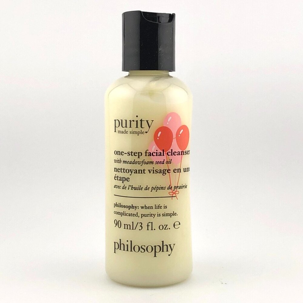 philosophy Purity Made Simple One Step Facial Cleanser 3 oz 90 mL Travel Size